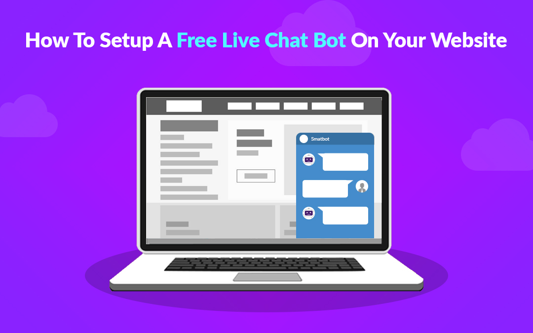 Free live chat bot assistant for website or blog