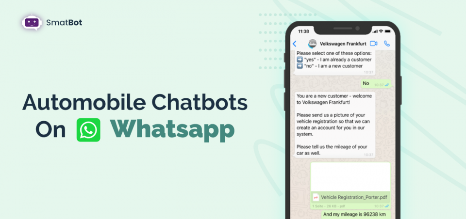 automobile chatbot on Whatsapp