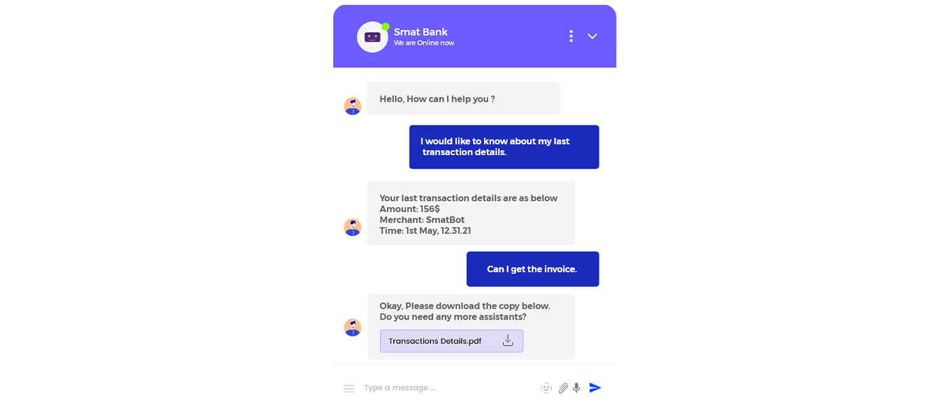 chatbot use case in bank