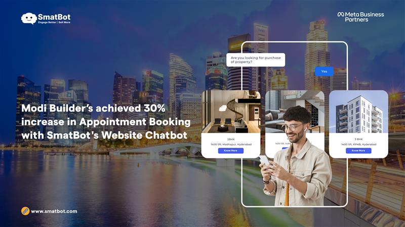 Case Study: Modi Builder’s achieved 30% increase in Appointment Booking with SmatBot